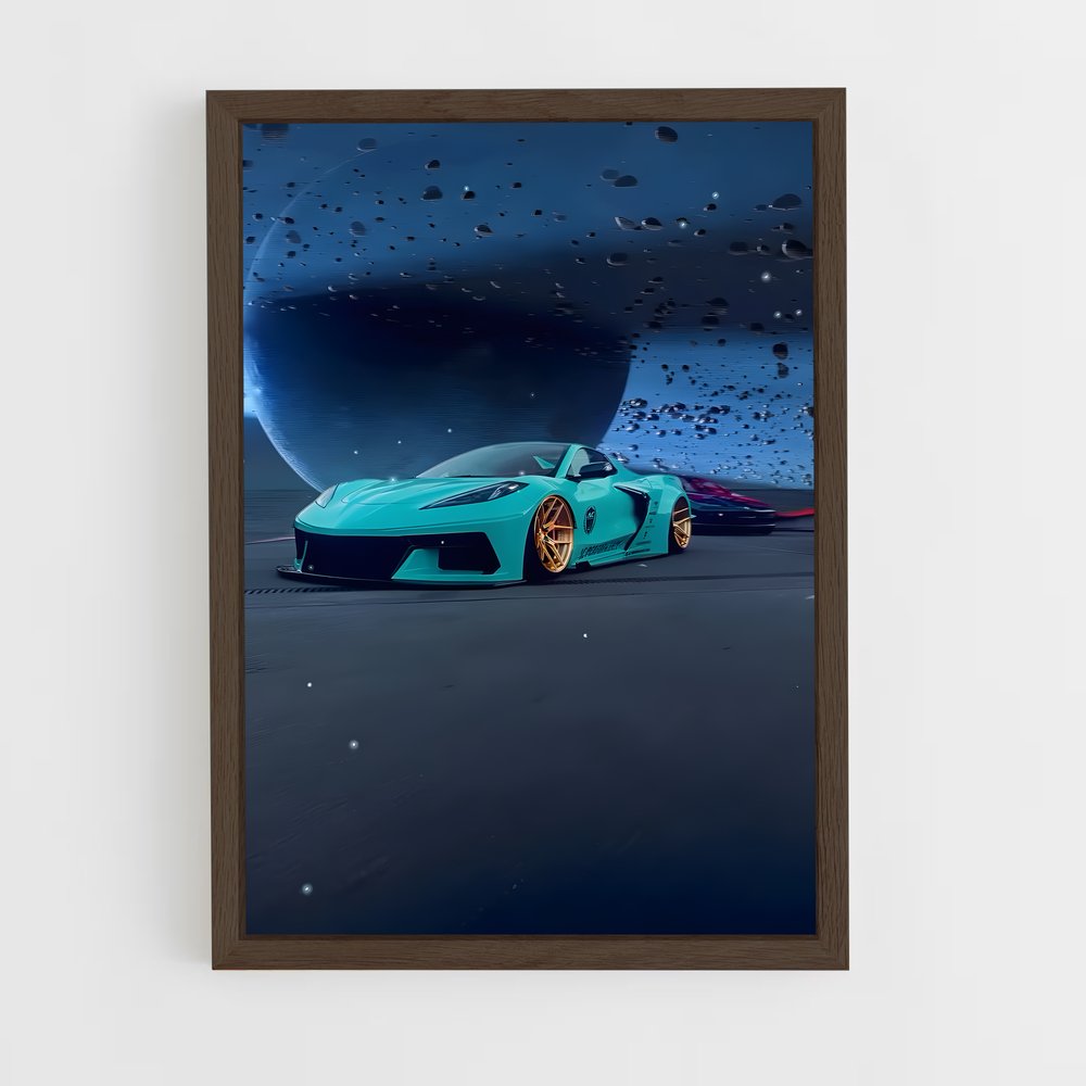 Poster Corvette Galactique – affiche Chevrolet (vue 5)
